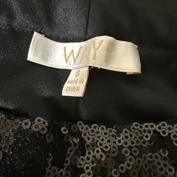 WAYF small Black sequin pants - Picture 3 of 8